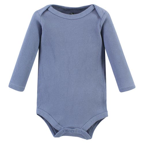 Hudson Baby Thermal Long Sleeve Bodysuits In Multi