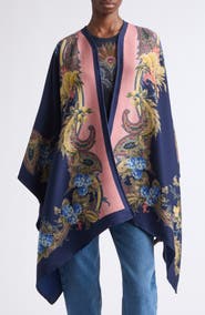 Etro Wool & Modal Cape