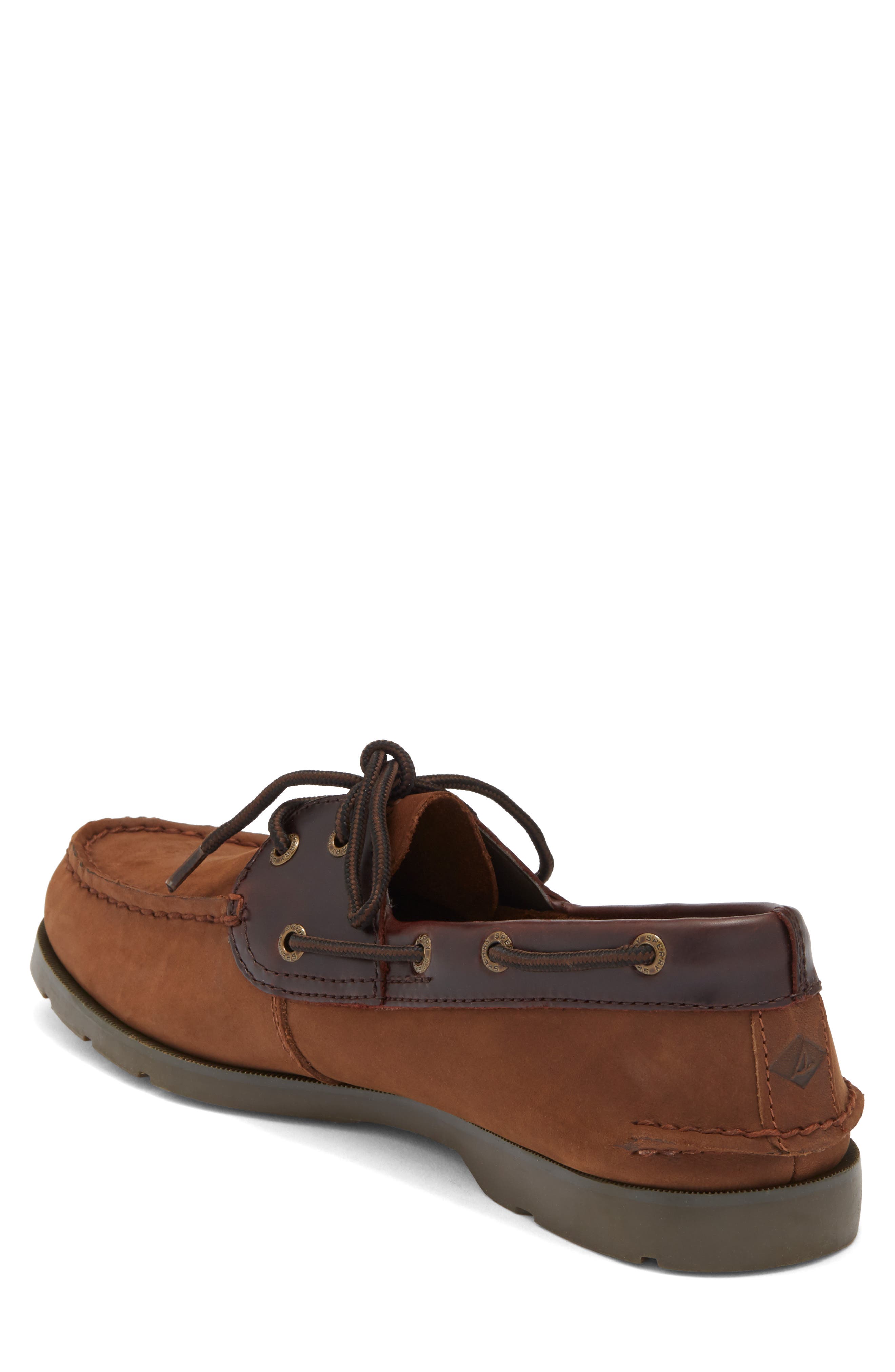 Sperry Leeward Leather Boat Shoe, Alternate, color, 