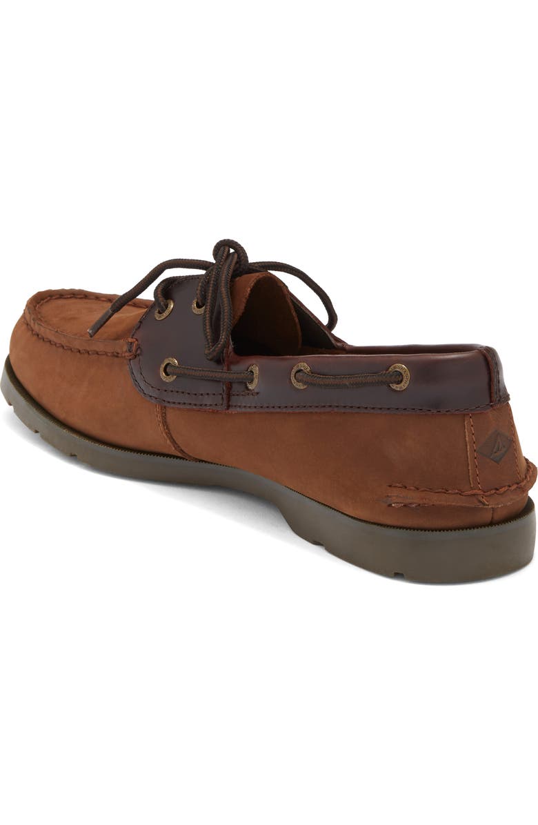 Sperry Leeward Leather Boat Shoe, Alternate, color,