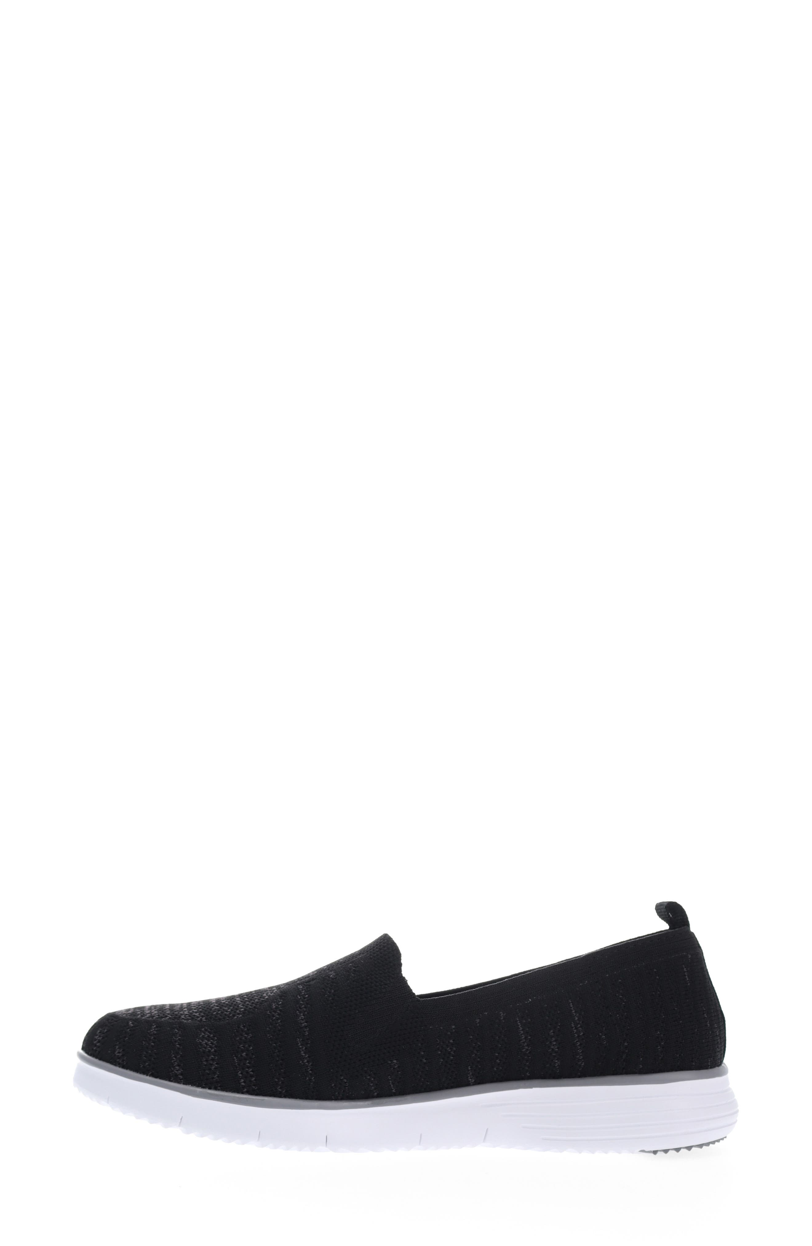 Propét TravelFit Slip-On Sneaker, Alternate, color, Black/Charcoal