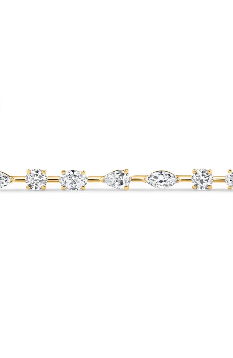 Bliss Diamond 5Ct Mixed Cut Diamond Tennis Bracelet 7" 14k Gold Lab Grown, Alternate, color, 14K Yellow Gold