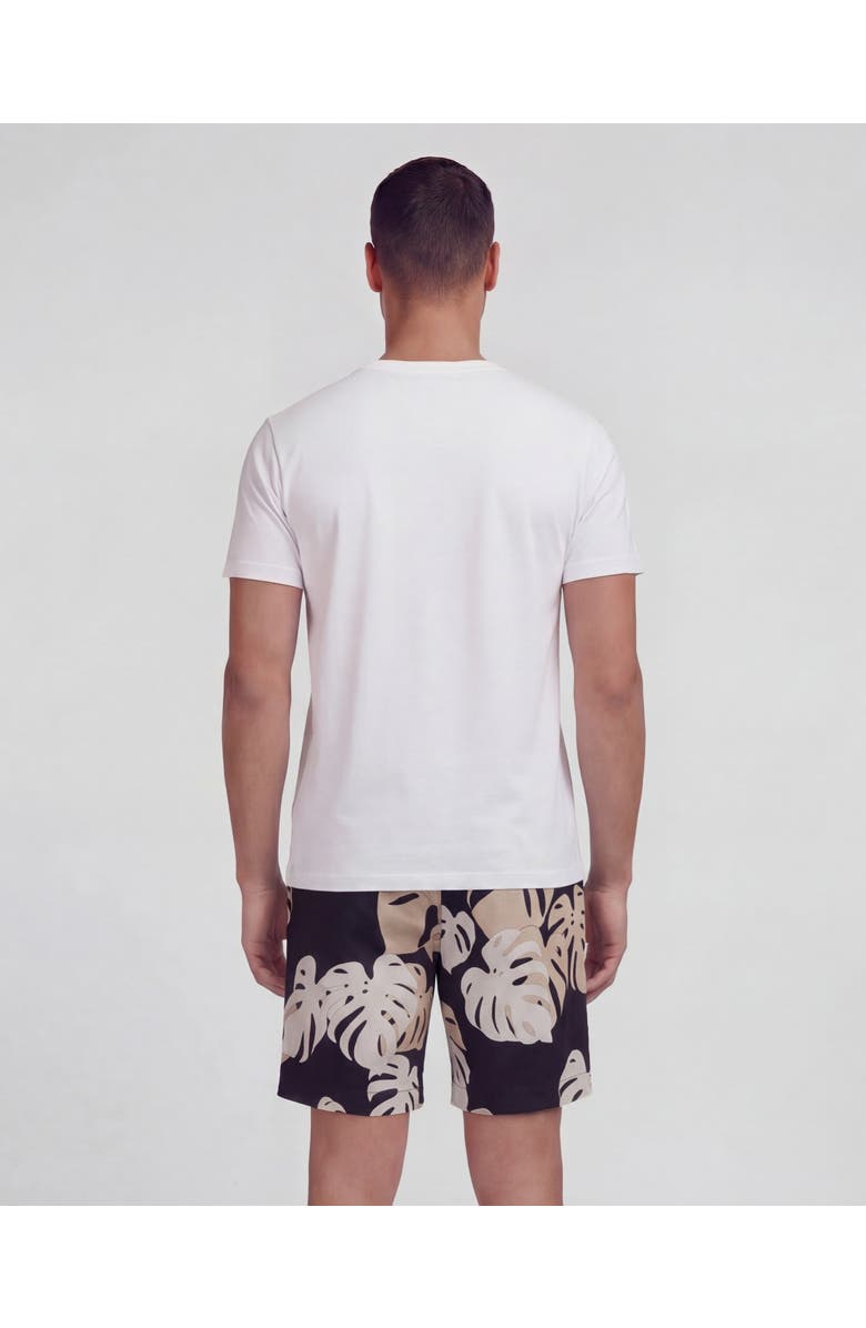 Lords of Harlech Monstera Floral Mens Flat Front Short, Alternate, color, Monstera Floral Smoke