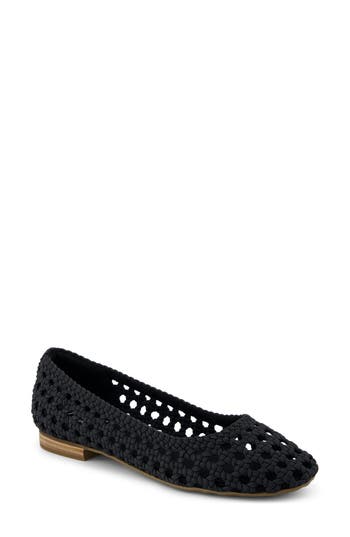 Toms Briella Flat In Black