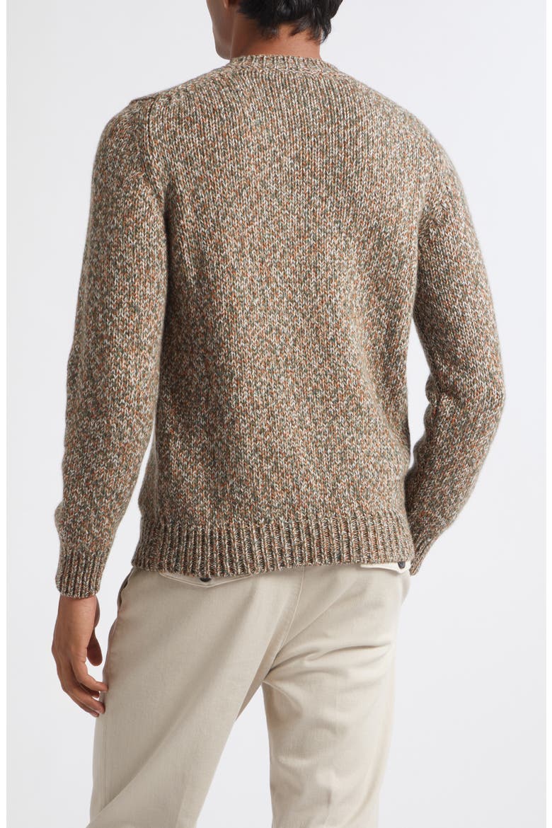Marled Cashmere Sweater, Alternate, color, 07 MILITARY GREEN