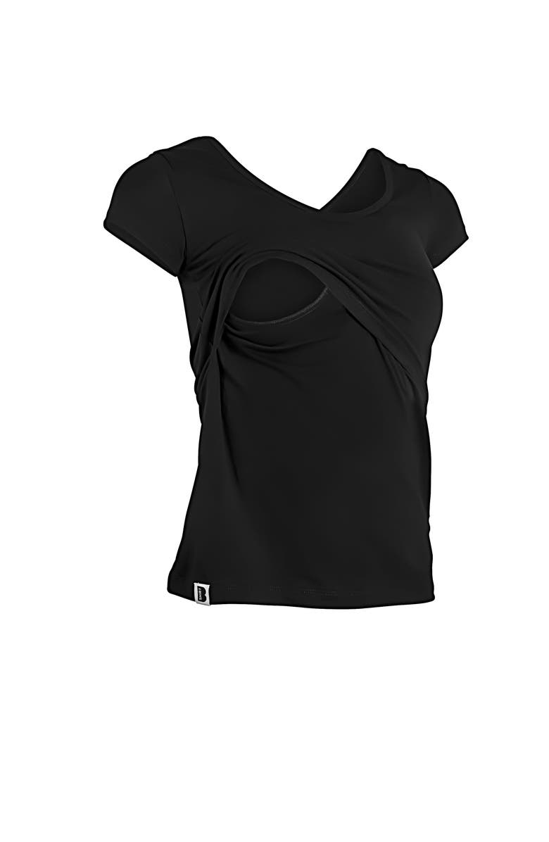 The Bshirt Short Sleeve Nursing T-shirt, Alternate, color, Black