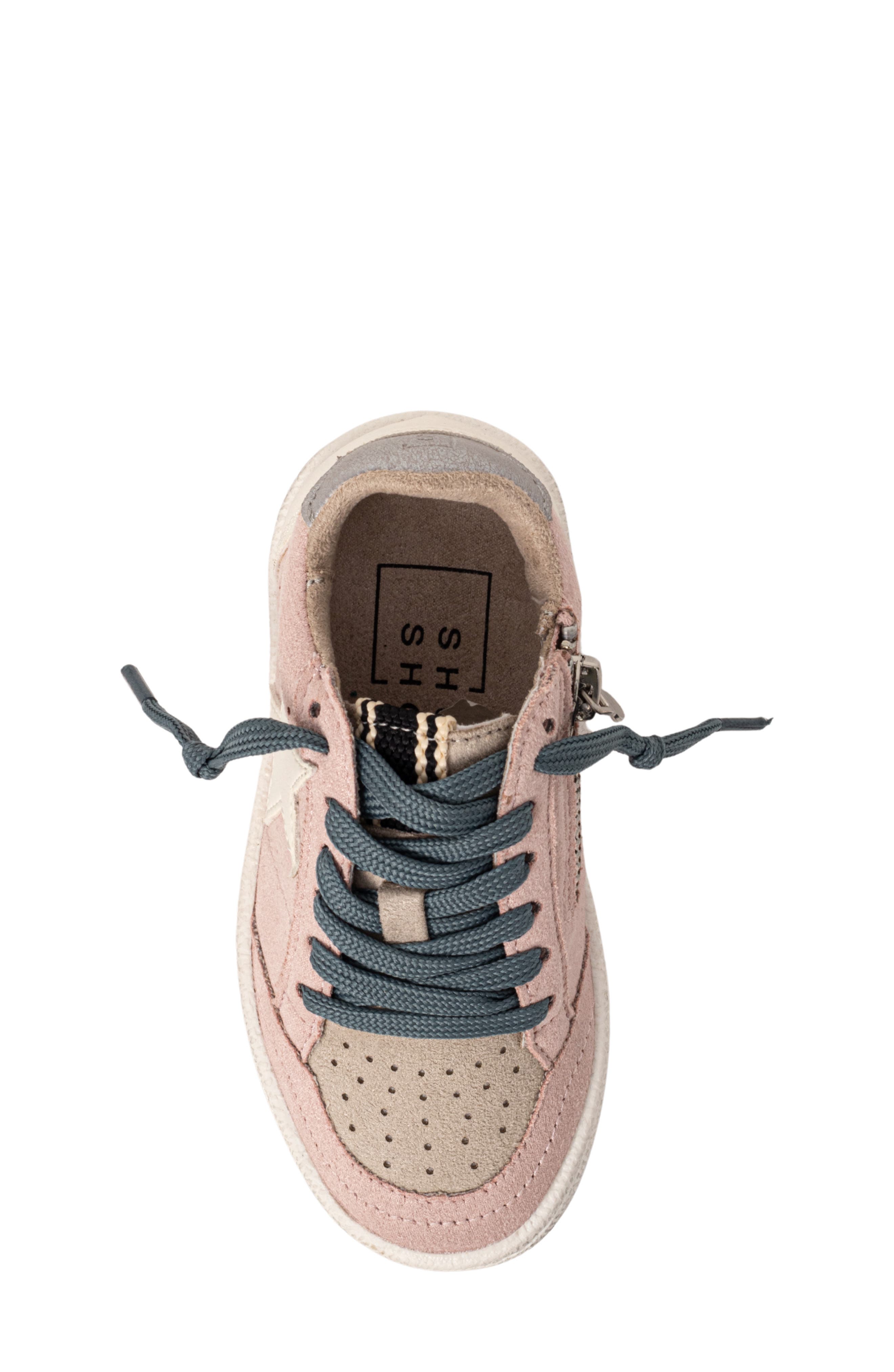 Kids' Paz Mini Sneaker, Alternate, color, PINK SUEDE