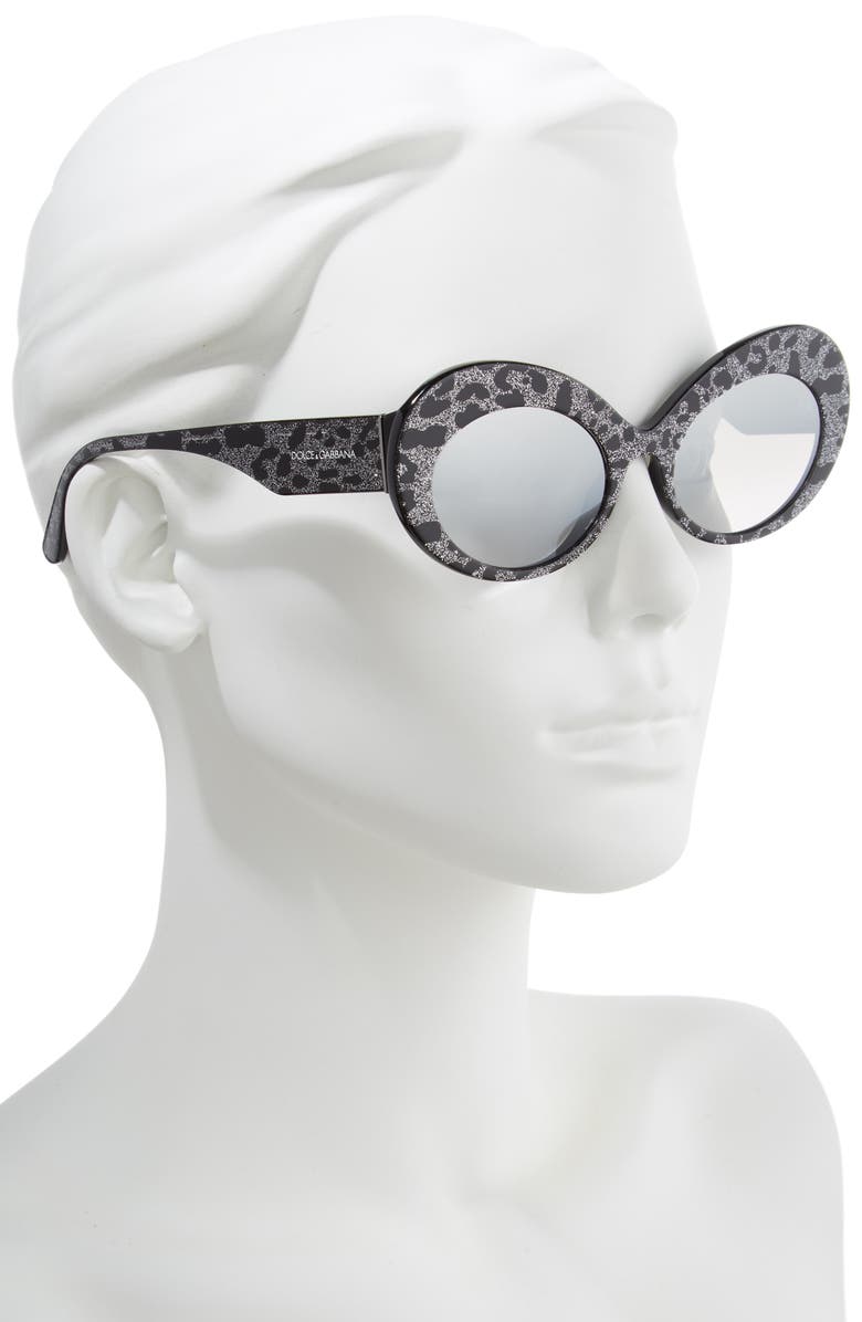 Dolce&Gabbana 55mm Gradient Oval Sunglasses, Alternate, color,