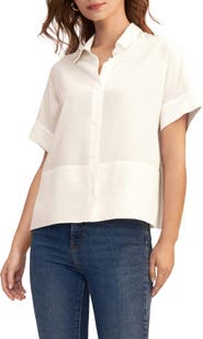 Lilysilk Casual Short Sleeves Loose Silk Shirt