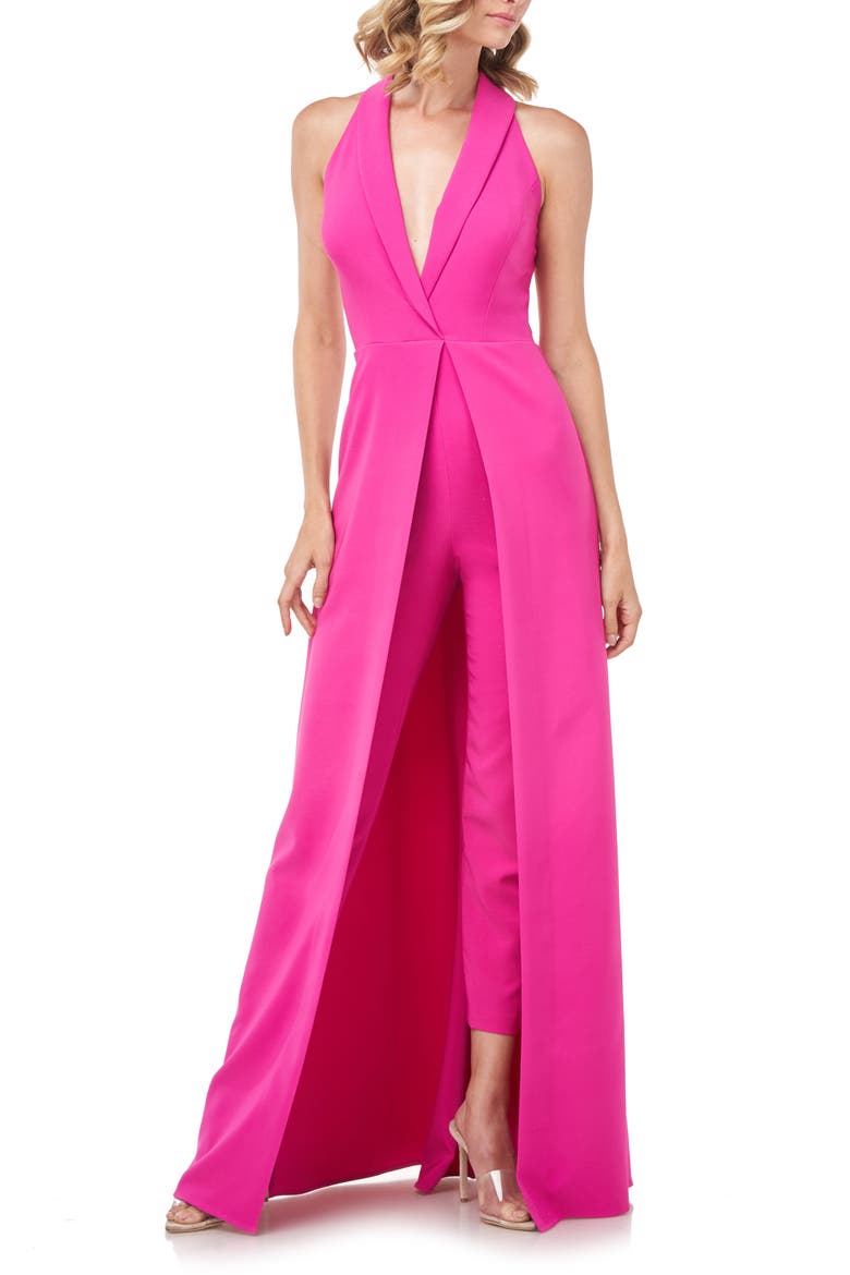 Melissa Sleeveless Maxi Romper, Main, color, MAGENTA