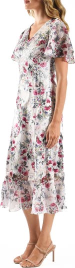 Charmeuse & Chiffon Cocktail Dress
