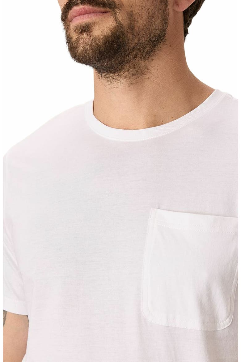 Organic Cotton Softspun Pocket Crew Tee, Alternate, color, White