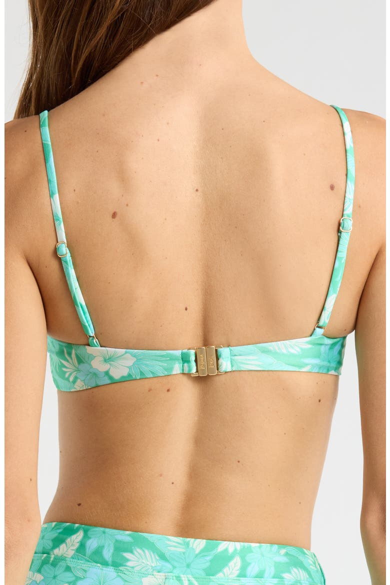 Gathered Crop Bikini Top, Alternate, color, BAREFOOT BREEZE