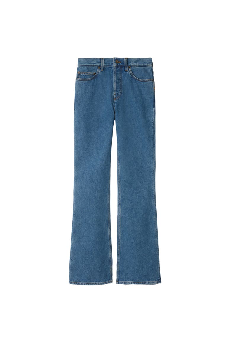 High Rise Bootcut Jeans, Alternate, color, Mid blue