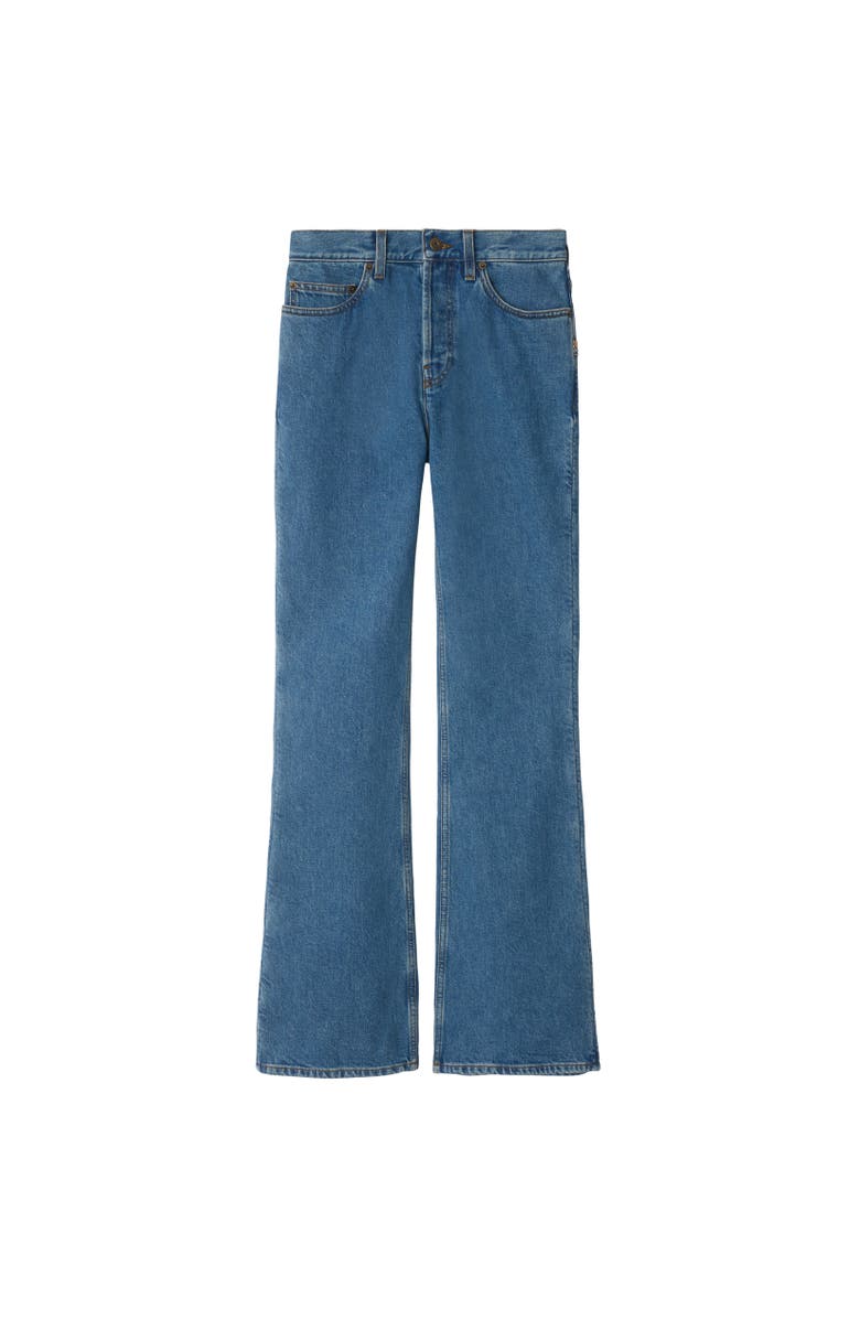 Burberry High Rise Bootcut Jeans, Alternate, color, Mid Blue
