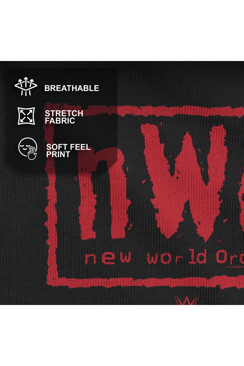 Men's WWE Red Order Logo Graphic Tee, Alternate, color, Black