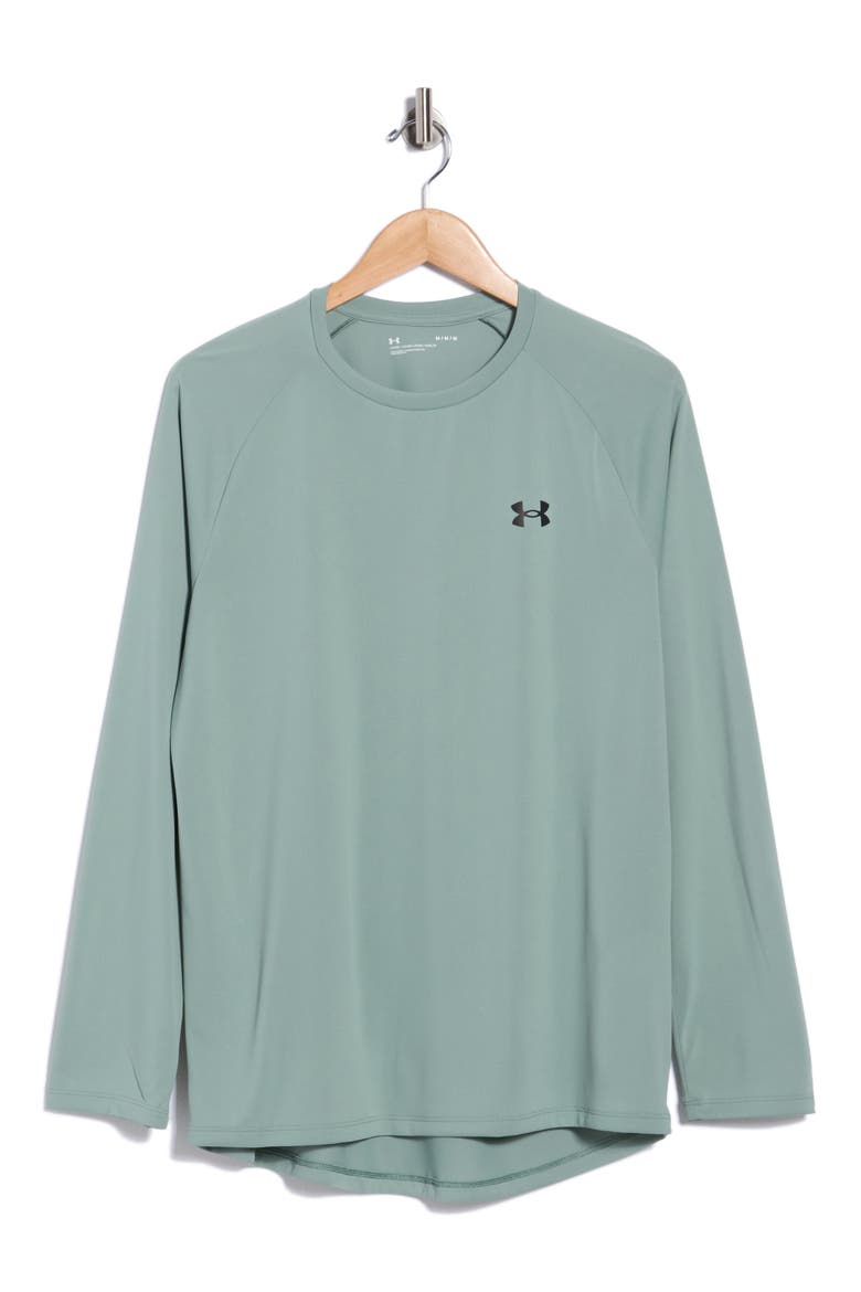 Performance Tech Long Sleeve T-Shirt, Alternate, color, 348 SILICA GREEN