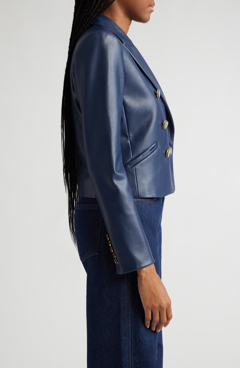 Veronica Beard Nevis Faux Leather Jacket, Alternate, color, 