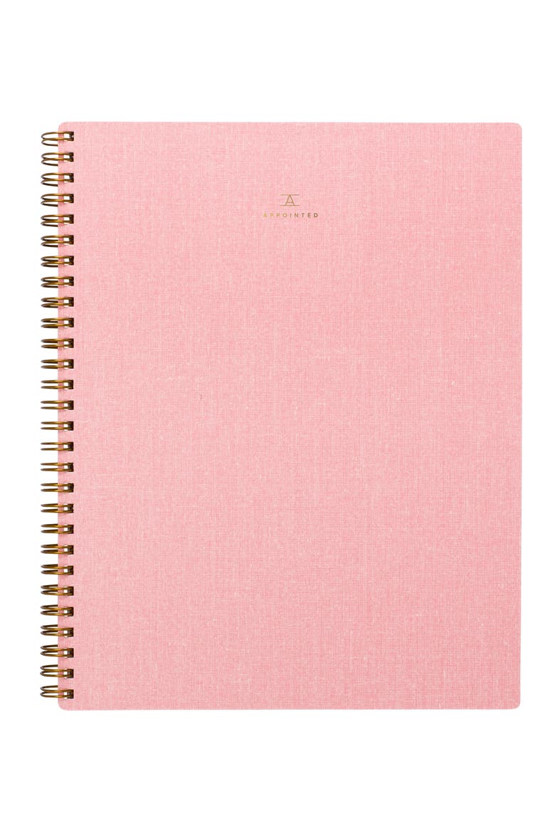 Hardcover Spiral Notebook, Main, color, BLOSSOM PINK