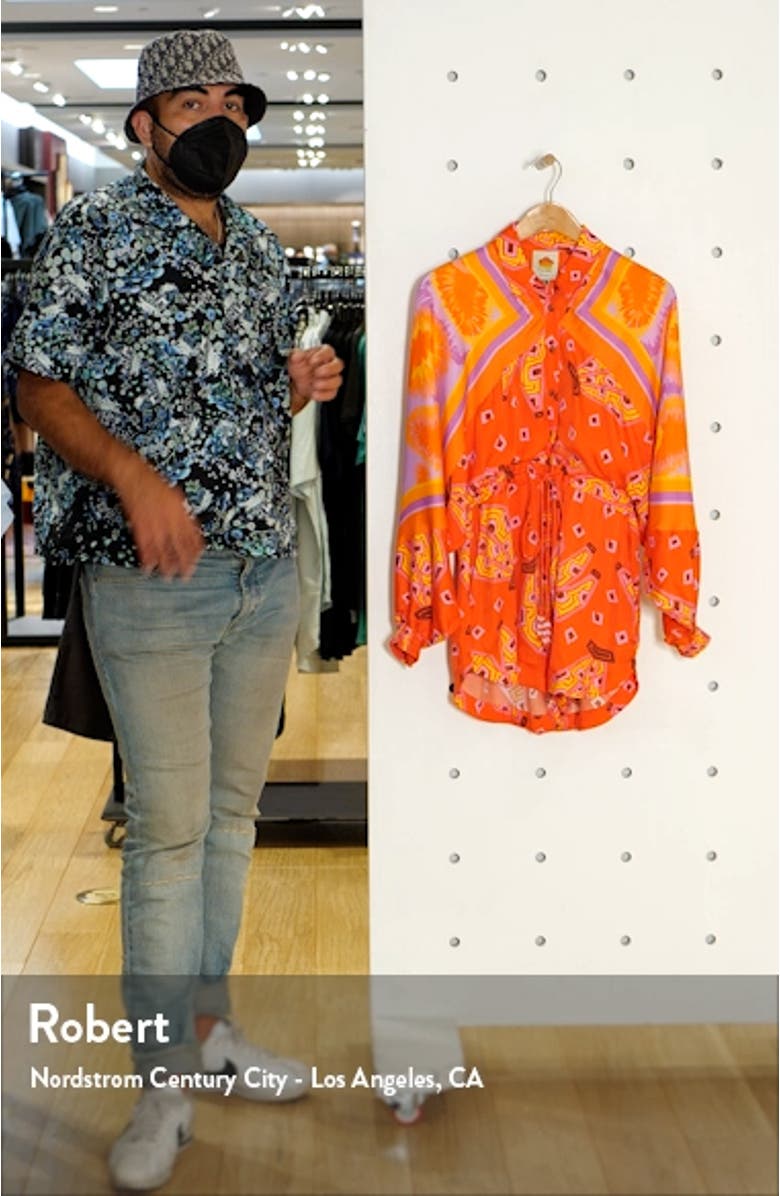 Red Tiki Bananas Romper, sales video thumbnail