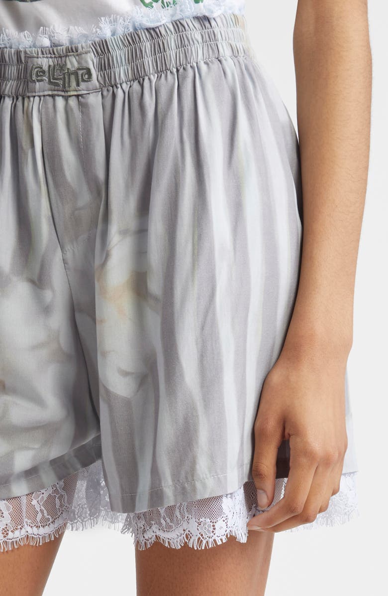 Collina Strada Odeon Lace Trim Boxer Shorts, Alternate, color, 