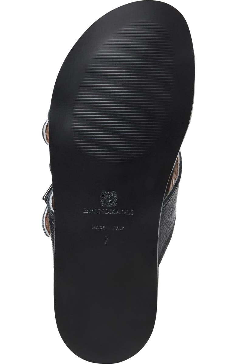Bruno Magli Genesis Slide Sandal, Alternate, color, Black Tumbled
