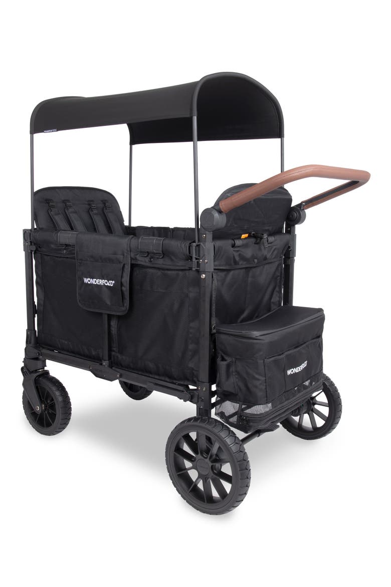 W4 Luxe Pro 4-Passenger Multifunctional Stroller Wagon, Alternate, color, BLACK