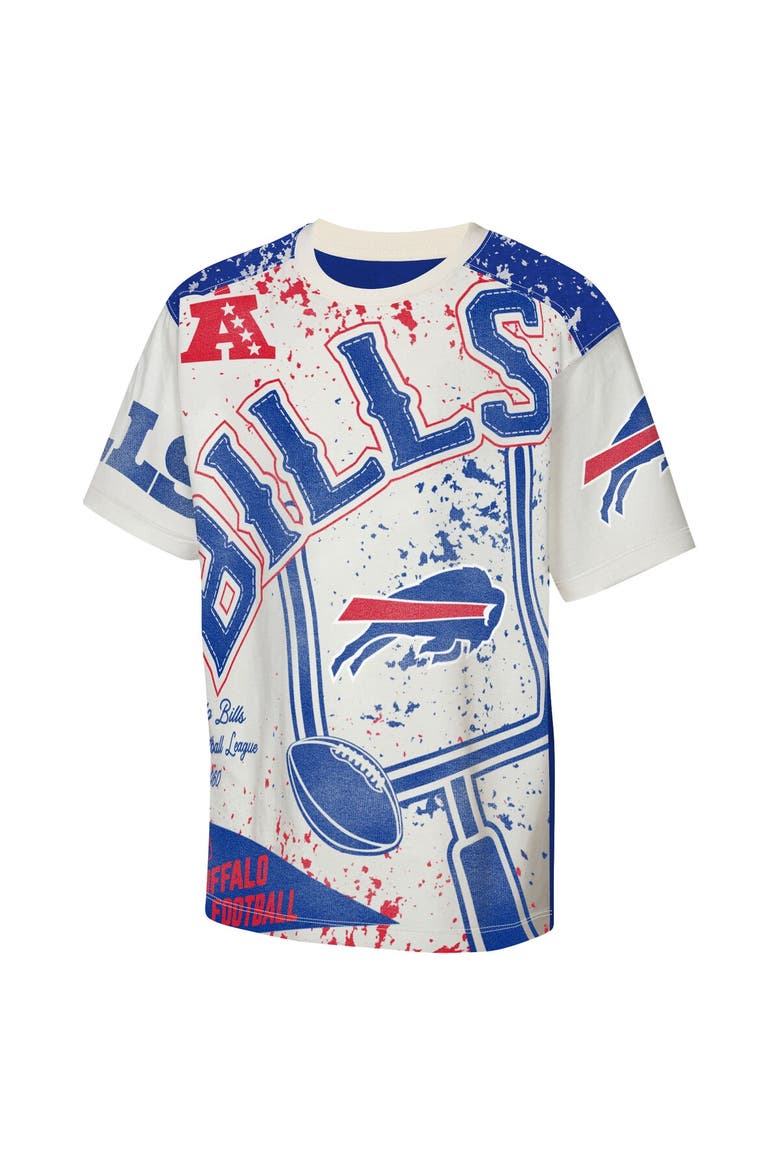 Youth Outerstuff  Cream Buffalo Bills Top Player T-Shirt, Alternate, color, Cream