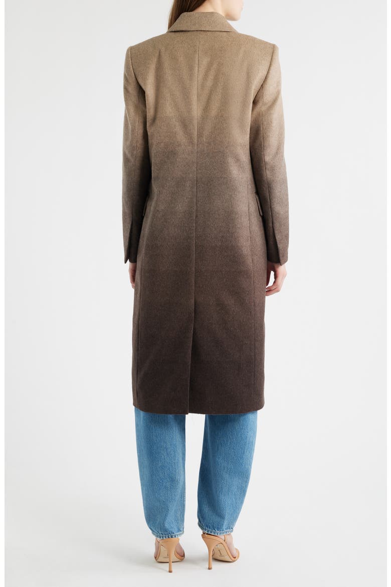 Callafis Wool Blend Car Coat, Alternate, color, BASALT OMBRE