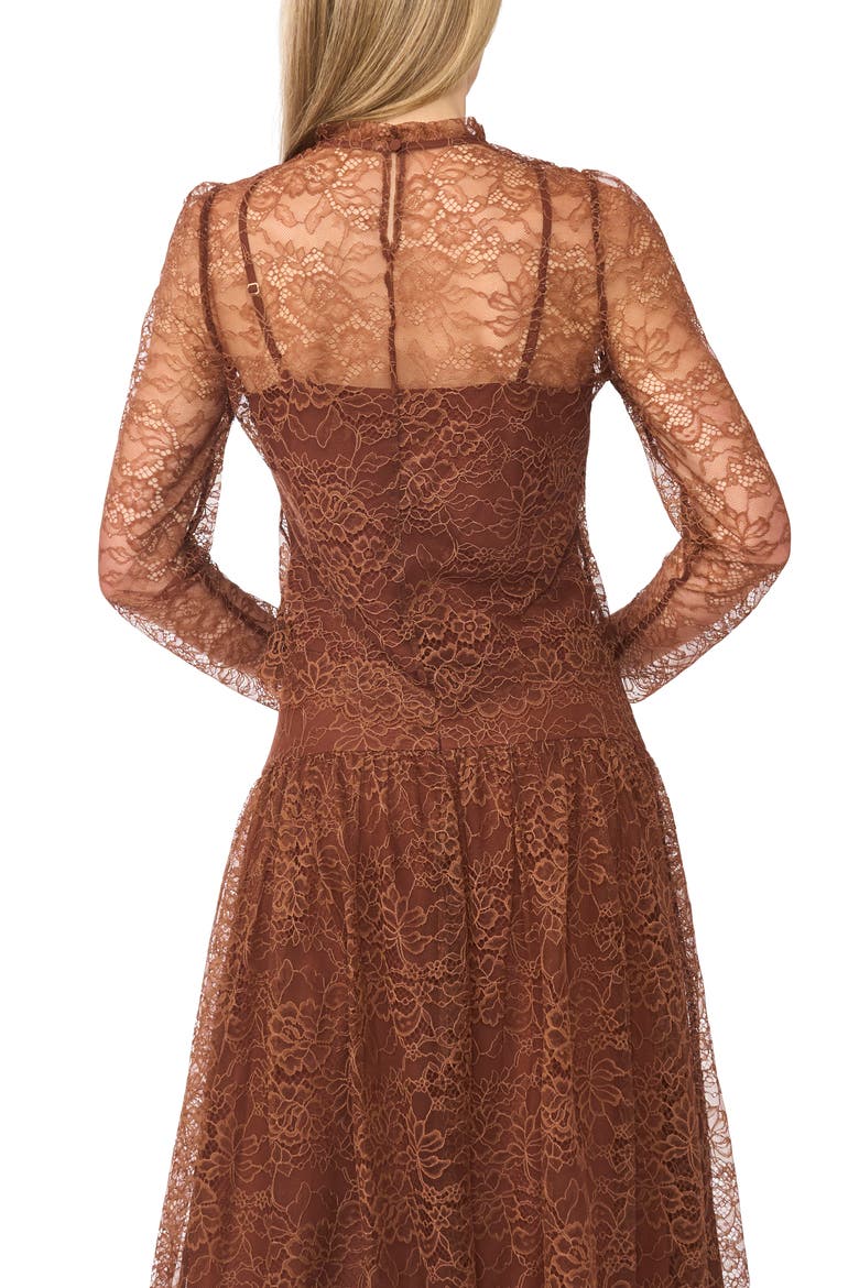 Lace Mock Neck Top, Alternate, color, ZINFANDEL