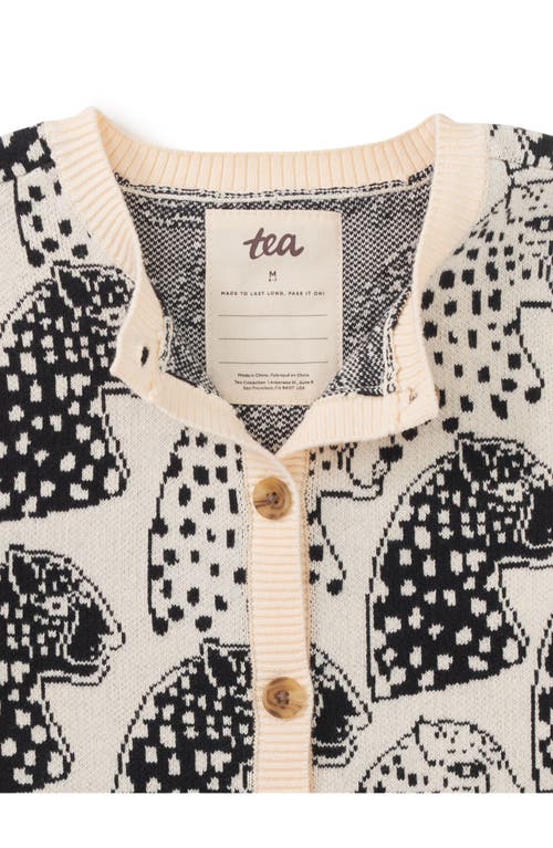Tea Collection Iconic Cardigan In Block Print Jaguar