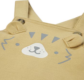 Print Organic Cotton T-Shirt & Overalls Set