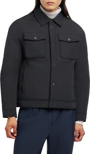Moose Knuckles Jacque Bunny Water Resistant Faux Fur Lined Shirt Jacket
