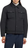 Moose Knuckles Jacque Bunny Water Resistant Faux Fur Lined Shirt Jacket