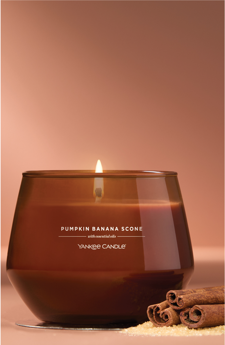 YANKEE CANDLE Pumpkin Banana Scone Studio Candle with Essential Oils, Set of 2, Alternate, color, Dark Orange