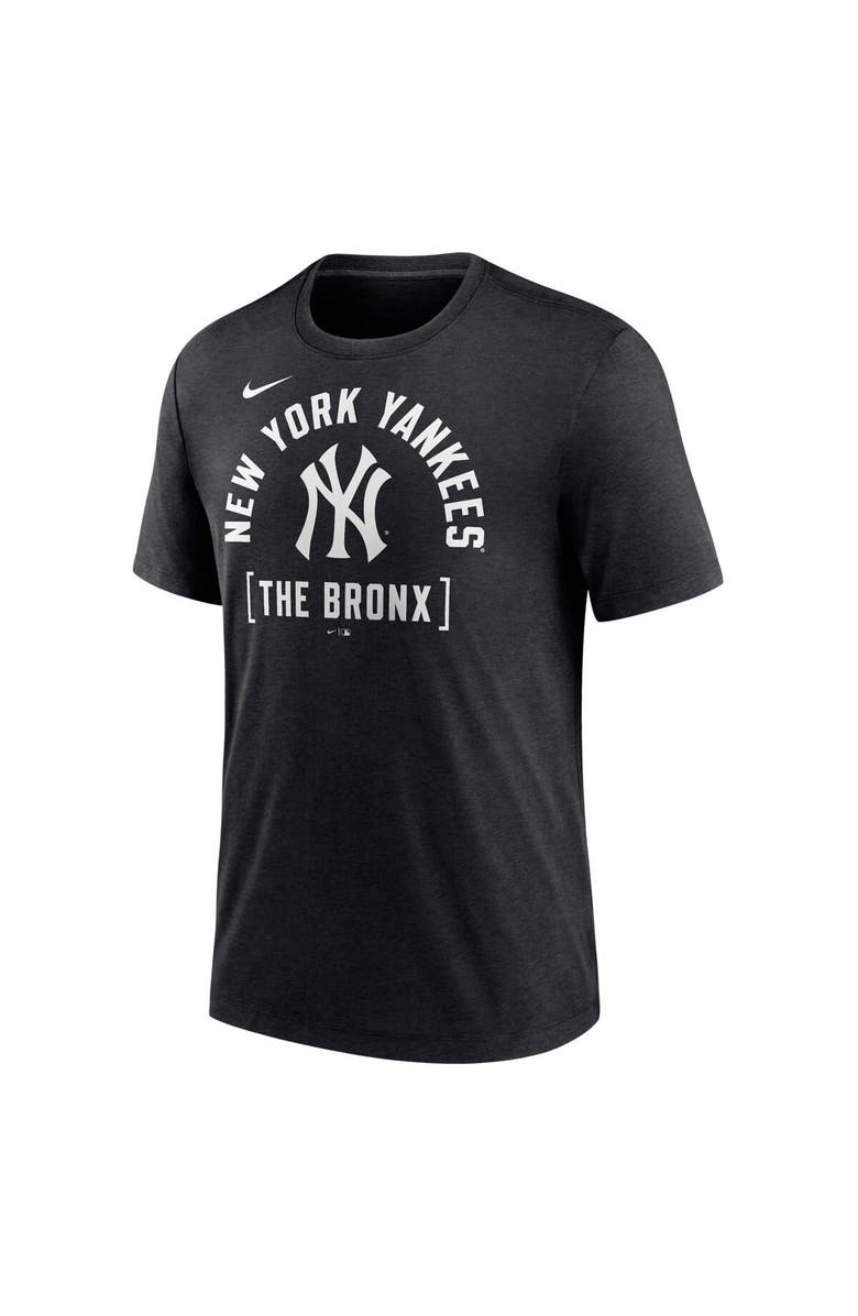 Nike Men's Nike Heather Black New York Yankees Swing Big Tri-Blend T-Shirt, Alternate, color, 
