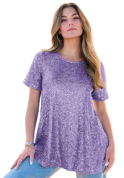 Sequined Swing Tee (Plus)