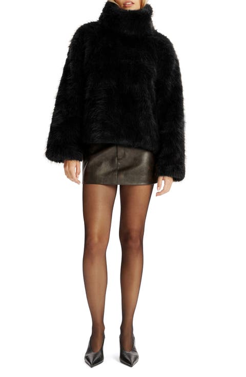 Renata Faux Fur Turtleneck