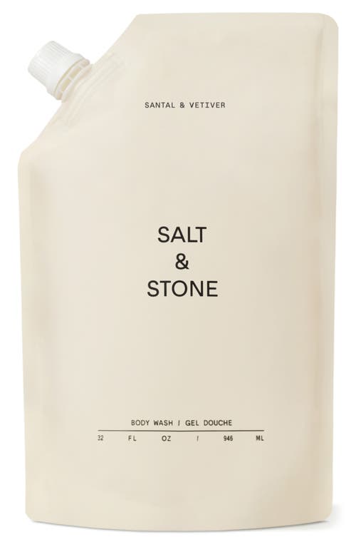 Salt & Stone Santal & Vetiver Body Wash In Refill