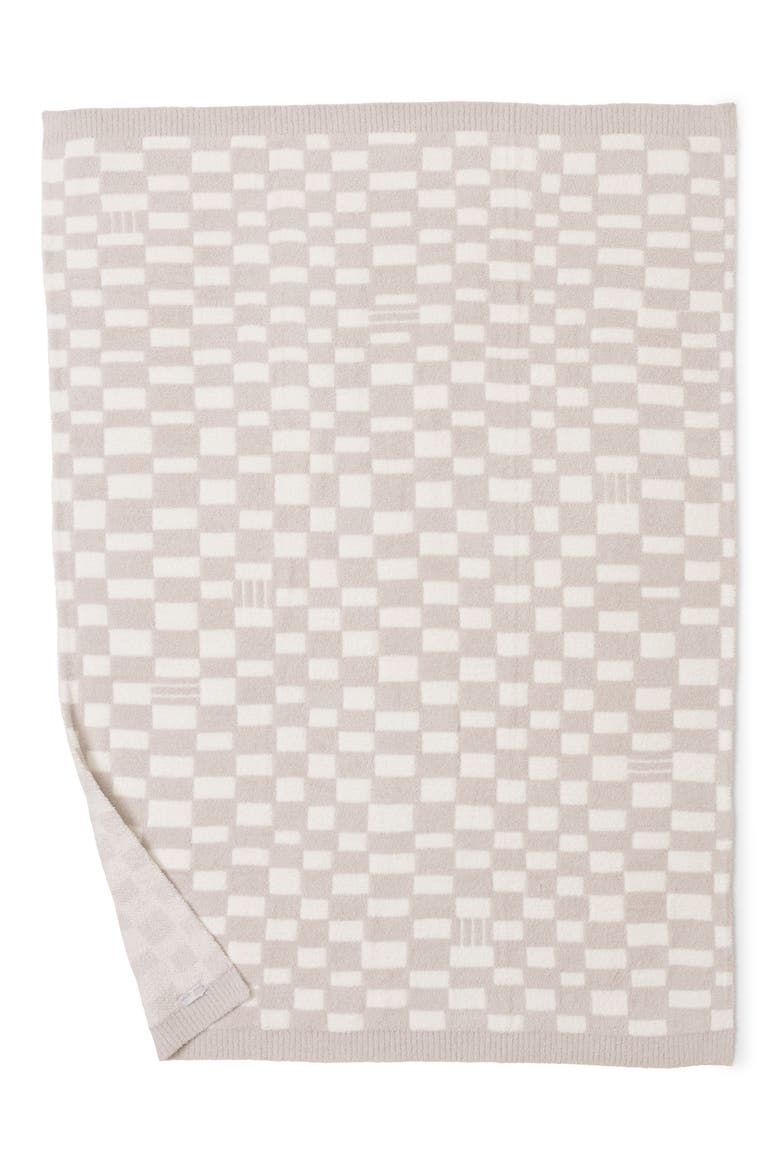 CozyChic® Checks & Stripes Throw Blanket, Alternate, color, STONE/ CREAM