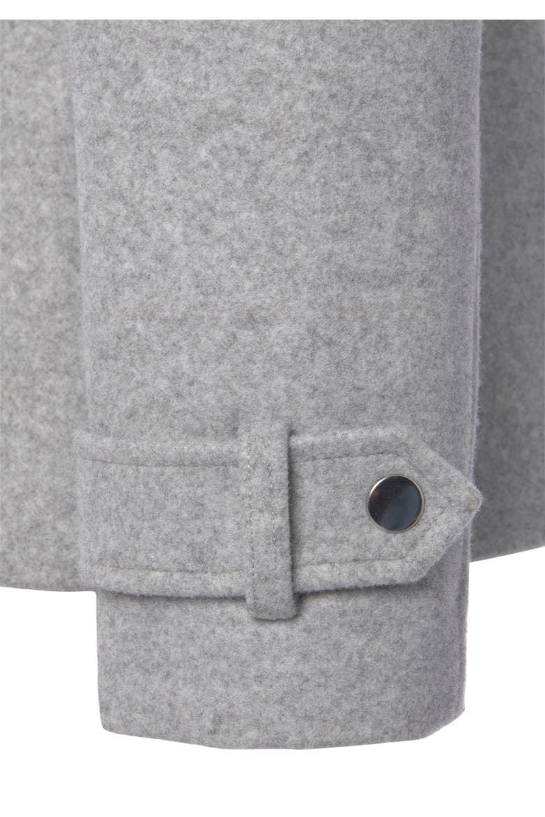 Short Belted Coat, Alternate, color, Grey-Mottled