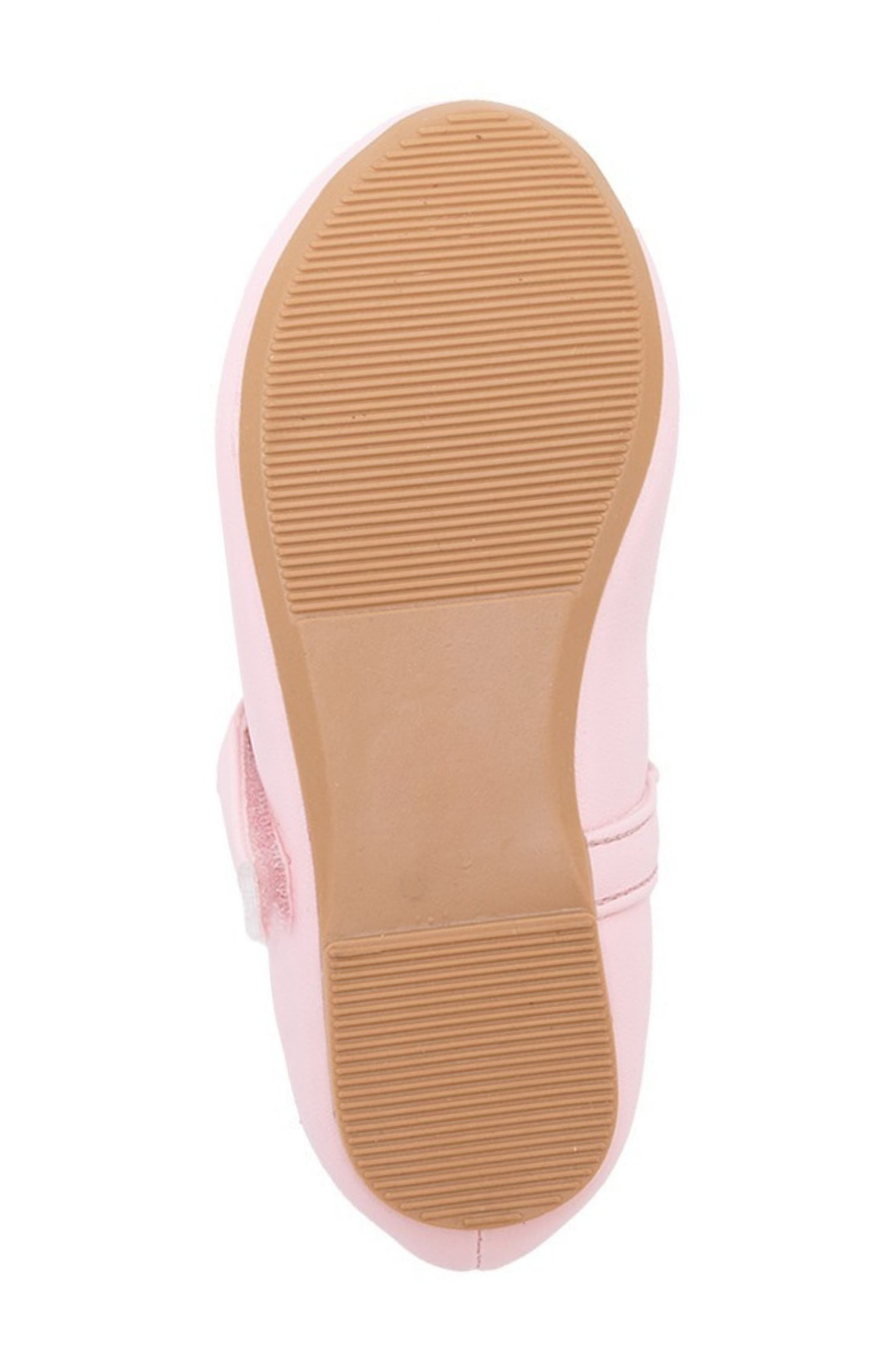bebe Kids' Glitter Mary Jane Flat, Alternate, color, Light/ Pastel Pink