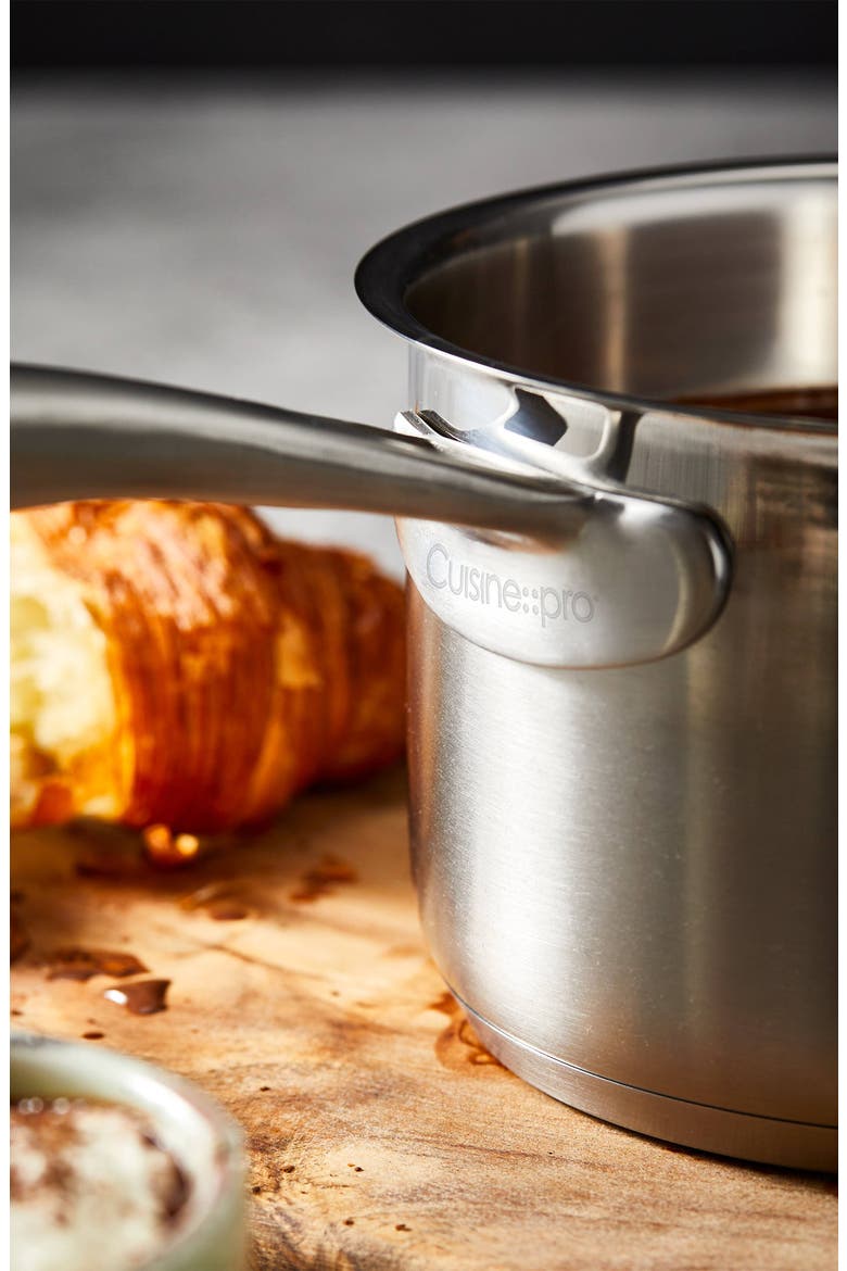 iD3® SS 2 Qt. Saucepan with lid, Alternate, color, SILVER