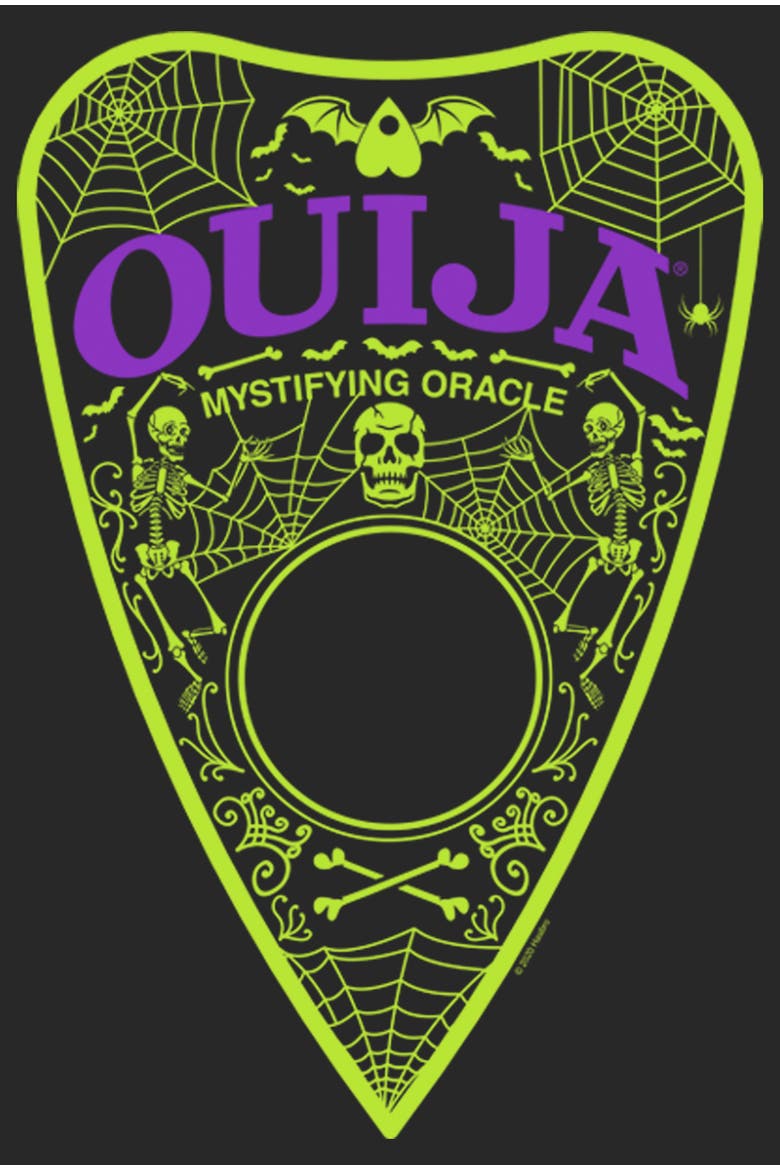 Women's Ouija Halloween Planchette  Graphic T-Shirt, Alternate, color, Black