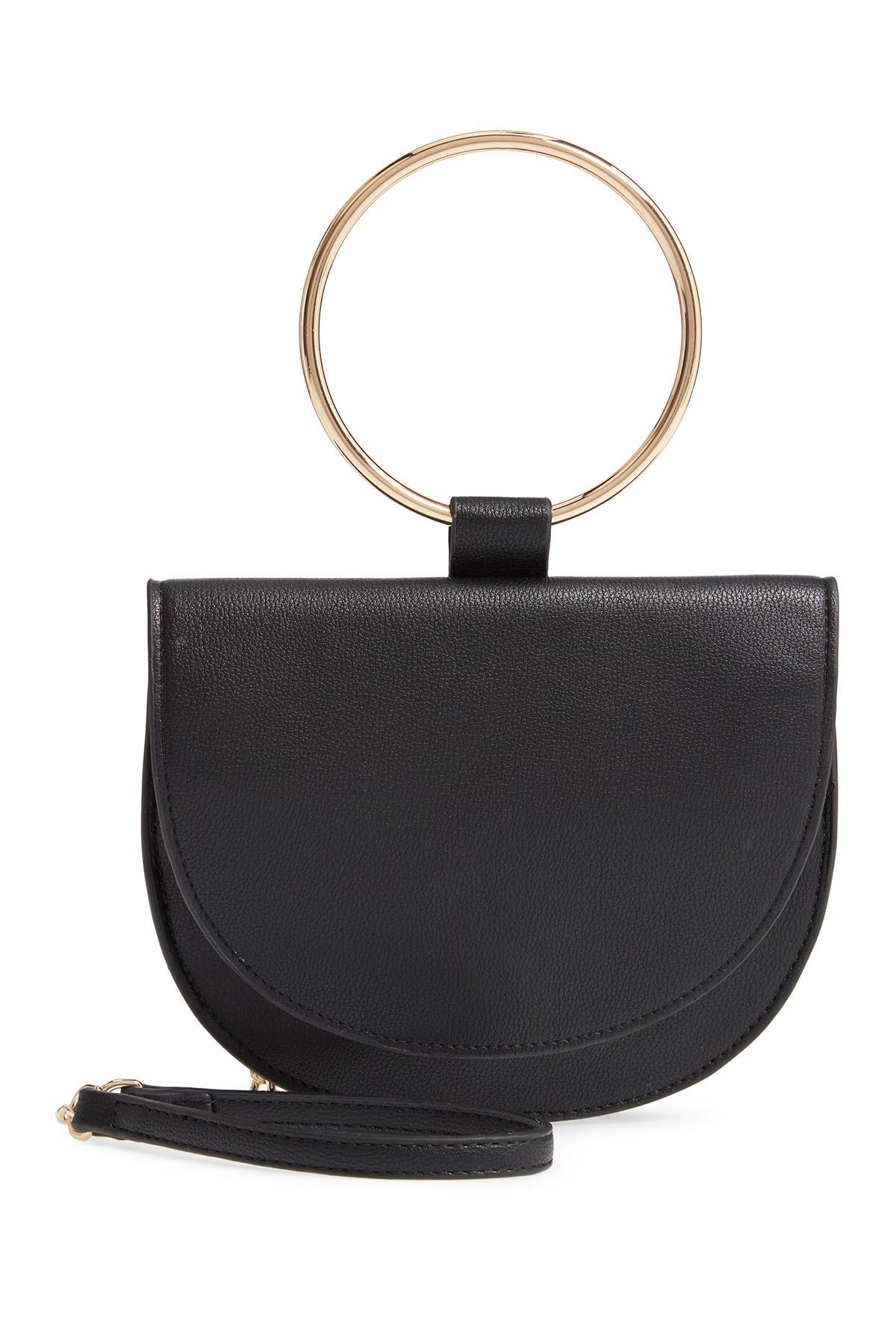 Trouvé Reese Faux Leather Ring Crossbody Bag, Main, color, 