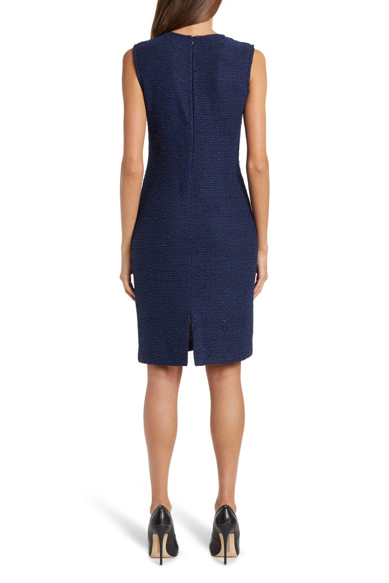 Slub Float Knit Dress, Alternate, color, NAVY