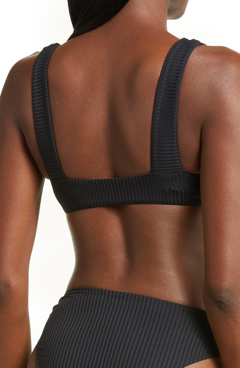 Vitamin A<sup>®</sup> Skylar Ribbed O-Ring Bikini Top, Alternate, color, 
