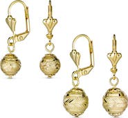 BLING JEWELRY Set of 2 Assorted Elegant Vintage Drop Earrings