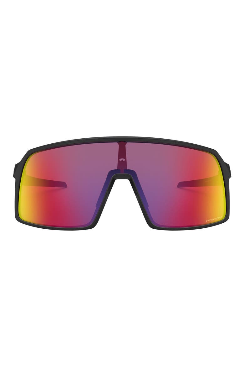 Sutro 137mm Prizm™ Wrap Shield Sunglasses, Main, color, MATTE BLACK/ PRIZM ROAD