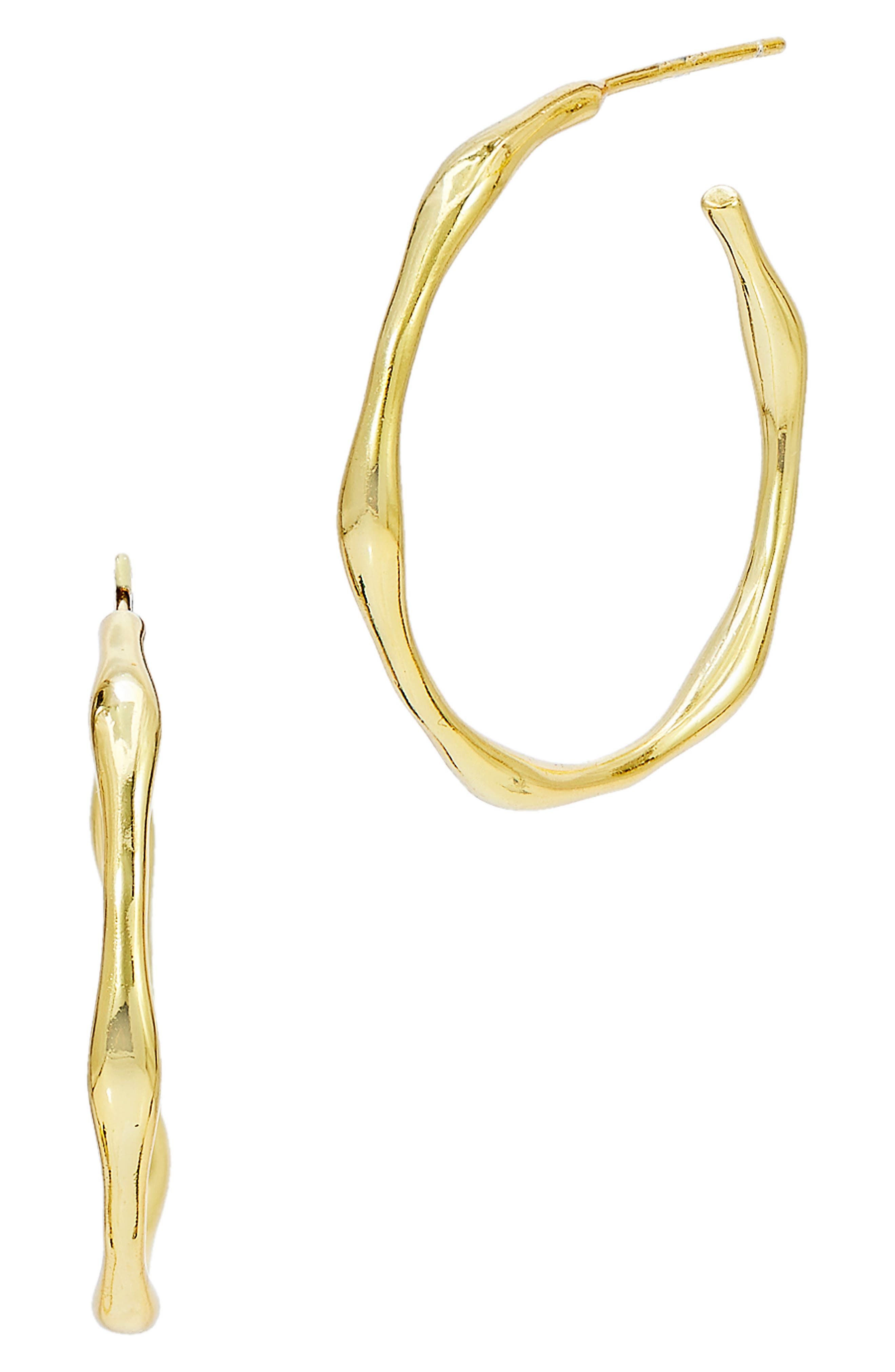 SAVVY CIE JEWELS Irregular Hoop Earrings